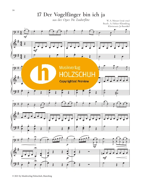 Der Vogelfänger bin ich ja